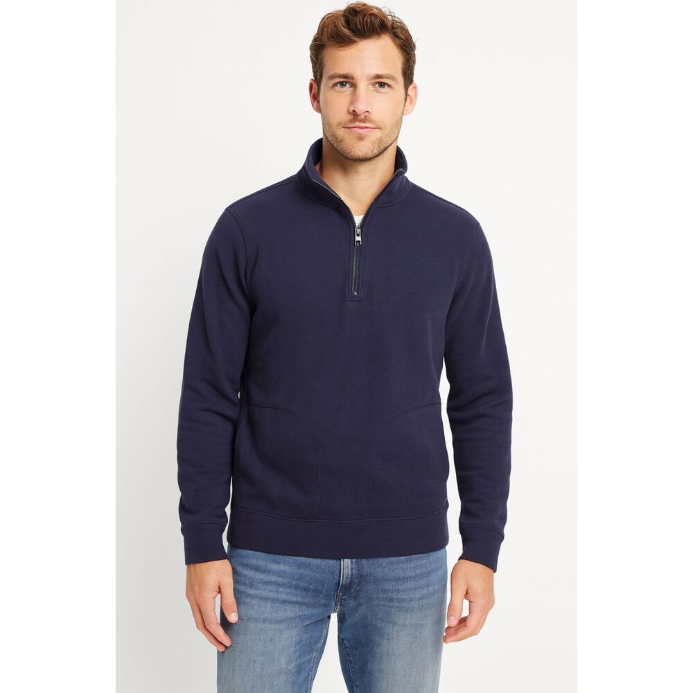 NAUTICA Windward Half Zip Sweatshirt Navy NWT Medium